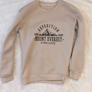 Mount Everest Beige Hoodie